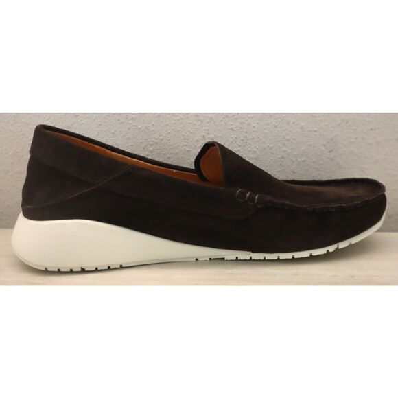 OluKai 10535-6363 Men\'s Sz 10.5 Dark Wood Brown Ka\'a Slip-On Suede Loafers main image 5